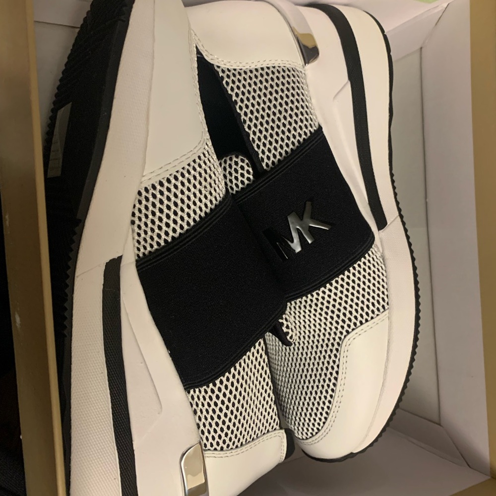 Michael Kors Black and White Sneakers